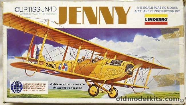 Lindberg 1/48 Curtiss JN4D Jenny, 2317 plastic model kit